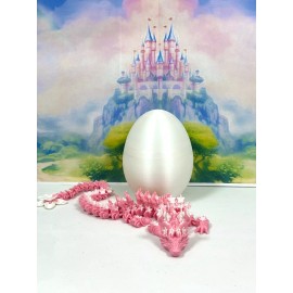 3D Printed Dragon with Dragon Egg, Articulated Dragon, Fidget ADHD Autism Toy