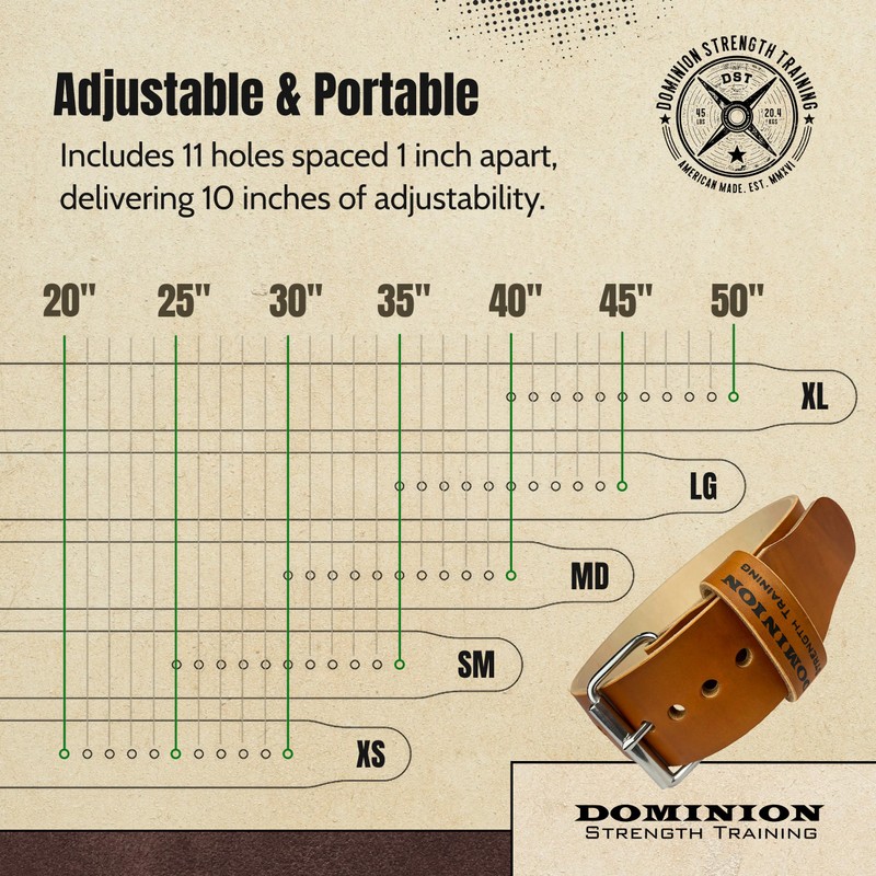 Dominion Strength Training Hand-Dyed Light Brown 3 Inch Single Ply