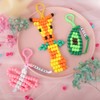 Beads for Crafts, 12 Designs Pony Beads Keychain Making Kit