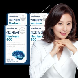 Neulearn 600 Neuron 4 boxes (4 months) for cognitive function, white oyster mushroom extract, individually approved raw material for cognitive function improvement / 인지기능엔 Neu learn 600 뉴런 4박스(4개월분) 흰목이버섯추출물 인지 기능 개선 개별인정형원료