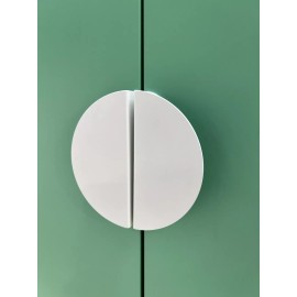 IKEA 2 Pack Ikea BEGRIPA Handle white half-round 5 1/8" New