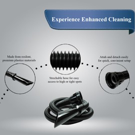 LK Replacement Henry Hetty Hoover Vacuum Hose | 2.5 Metre Pipe Attachments | Spare Parts Cleaning Adaptor Tool | 32mm Fitting