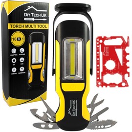 DIY TECH UK - Gifts for Men - Torch Multi Tool Gift for Him Husband - Gifts for Boyfriends - Mens Gifts Valentines Day - Mens Gifts Ideas - Father s Day Gifts - Gifts for Her Adult - Gifts for Men DIY