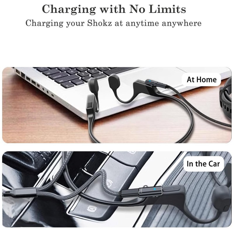 AuviPal USB C Magnetic Charger Adapter for AfterShokz Aeropex, Shokz