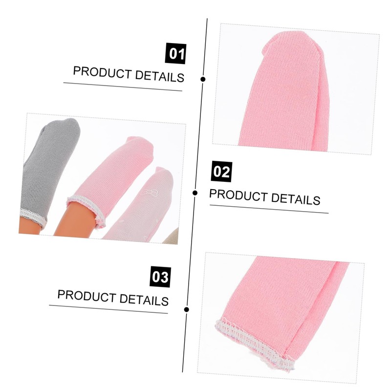 Beavorty 30Pcs Breathable Finger Cots Durable Fingertip Protector Sleeves Elastic