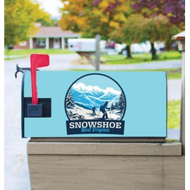 Snowshoe West Virginia Design A Souvenir Magnetic Mailbox Cover