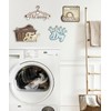 Laundry Room Wall Decor Set, Farmhouse Style Wash Dry Fold