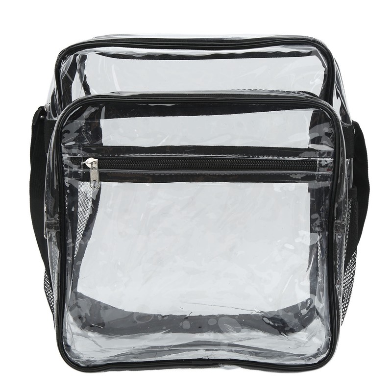 Clear Messenger Bag PVC Waterproof Visible Zipper Design Crossbody Tote