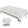 Hegbolke 4 Pack Musical Notes Tablecloths 220cm x 130cm Reusable