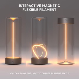 AUGE LIGHT Minimalist Desk Lamp Cordless Table Lamps LED Rechargeable Modern Nightstand Lights Dimmable with 3 Levels for Gaming, Home Office, Bedroom, Living Room, Kitchen, Bar, Restaurant