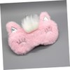 TOVINANNA 2Pcs Furry Eye Covers Plush Sleep Masks for Comfortable
