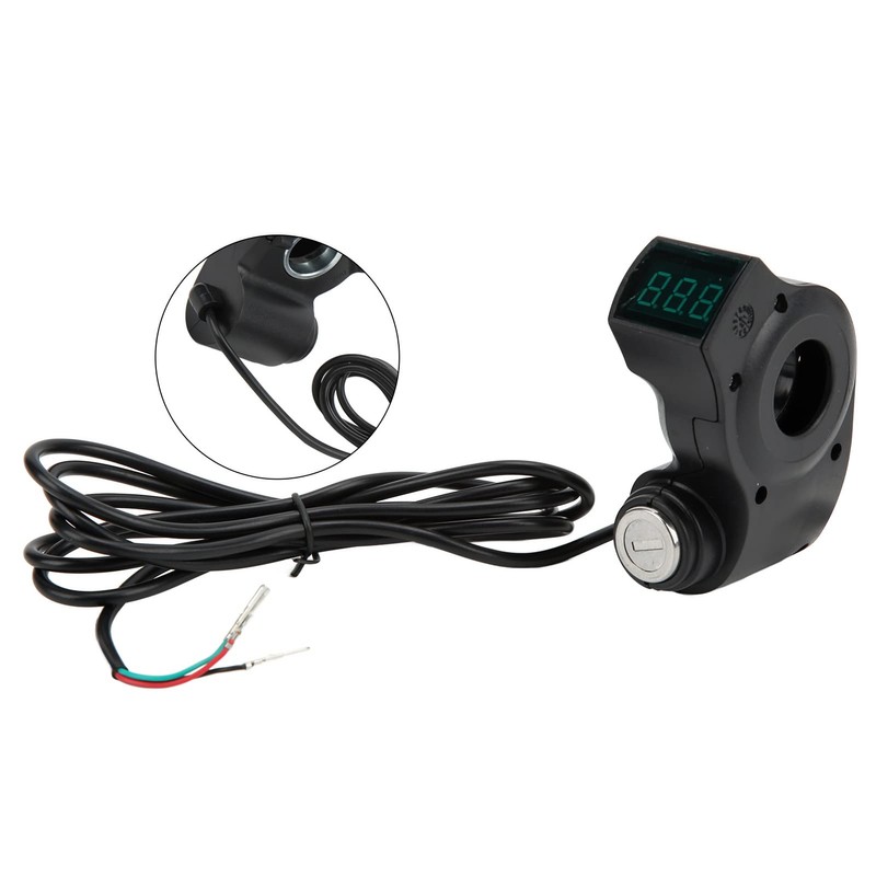 Electric Scooter Ignition Lock, One Button Start 3Pin Plug Design