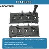 Engine Valve Cover Set with Gaskets, Bolts, Oil Filler Cap,