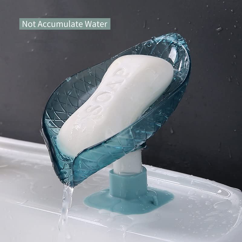 VDKIDKT 2 Pack Bar Soap Dish Self Draining Soap Holder