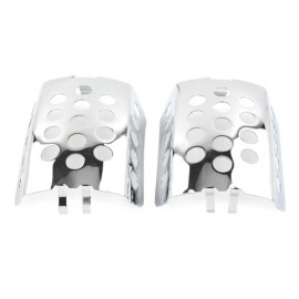 Unbranded Chrome Front Brake Caliper Insert Cover For Harley Electra Glide Road King FLHP