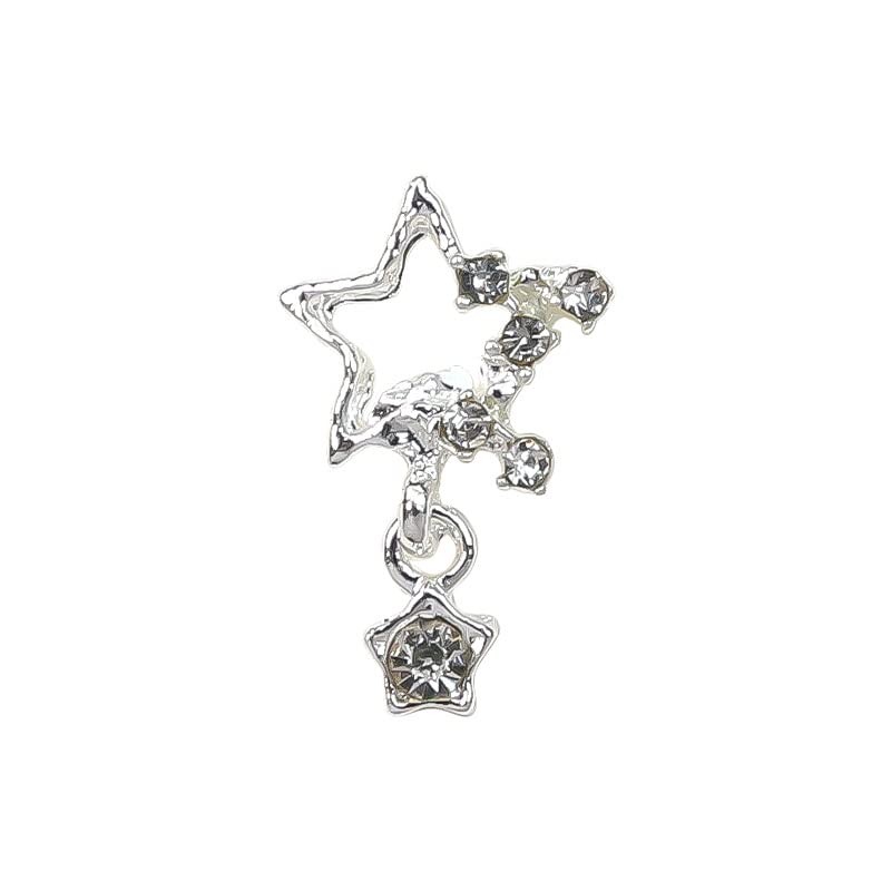 KACHIMOO Star Nail Charms,20 Pieces Dangling Star Nail Charms 3D