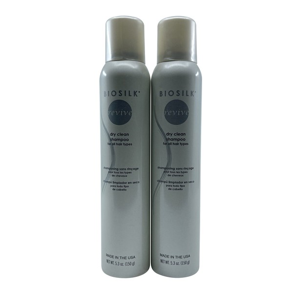Biosilk Revive Dry Clean Shampoo 5.3 OZ Set of 2
