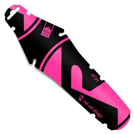 Riesel Design - rit:ze - 1 x Mudguard for the Saddle/Road Bike Rear Mudguard - Easy to Install Bicycle Mudguard/Rear Wheel Mudguard for Any Wheel Size (Pink Wood Gorilla)