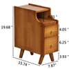 SOBIBO Small Nightstand, Narrow Nightstand, Solid Wood Night Stand, Narrow