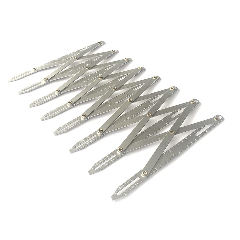 Aluminum Sewing Gauge Button Guide Measure Multiple Equal Distance