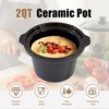 2 Quart Replacement Slow Cooker Round Insert Pot, Compatible with