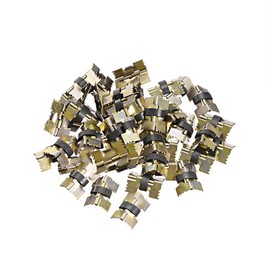 uxcell Spring Loaded Hinges for Glasses Case Jewelry Wooden Box 20mm Length 50pcs