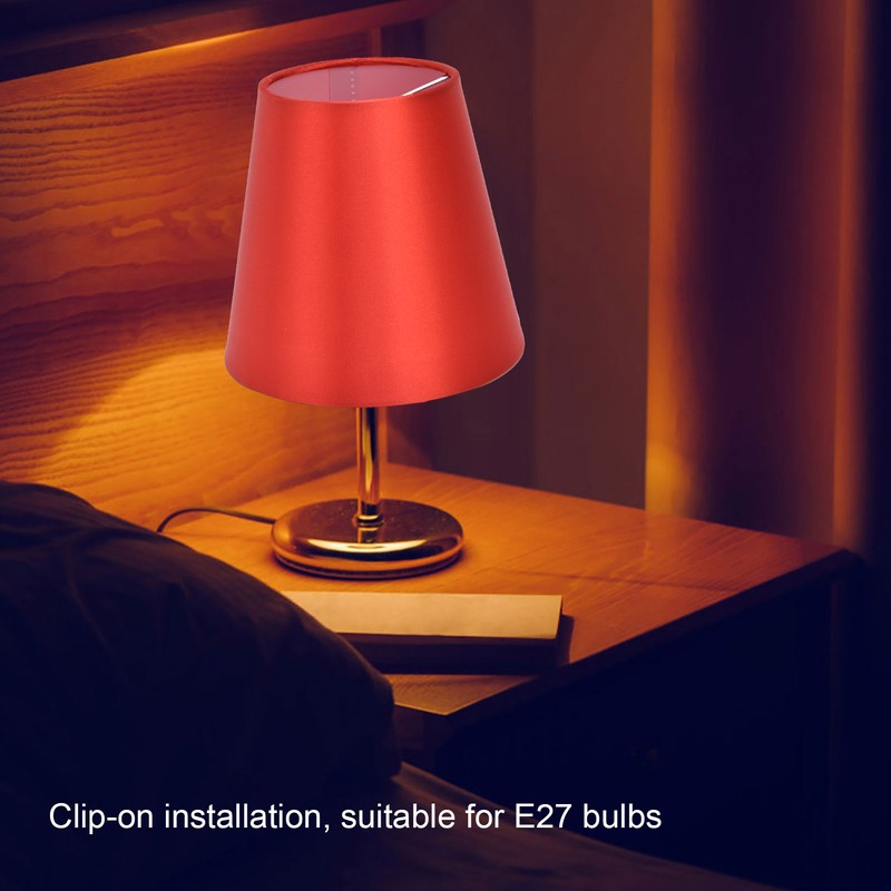 6PCS E14 Lamp Shade Fabric Lampshade Table Lamp Ceiling Lamp