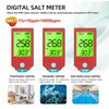 Homcoice pH Chlorine Meter 7-in-1, pH Chlorine Salt Content ORP