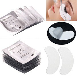COOSKIN 100 Pairs Under Eye Pads, Lint Free Lash Extension Under Eye Patches for Eyelash Extension,Eye Mask Beauty Tool (FOX)