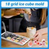 2 Pcak 18-Slot Ice Cube Trays Stainless Steel - Professional