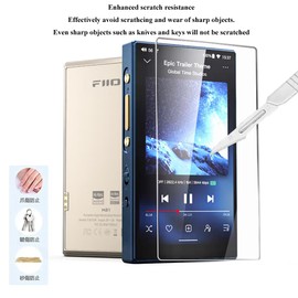 AudioPartner 9H Hardness Premium Scratch-Proof Anti-Fingerprint Screen Protector Tempered Glass Protective Film for FiiO M21 Music Player (1PC)