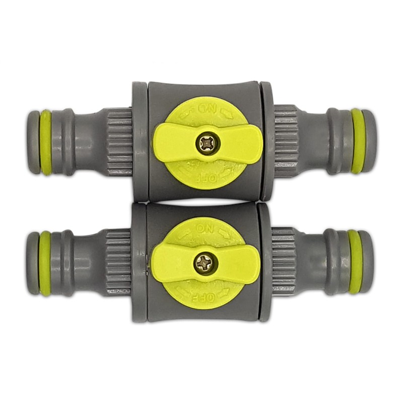 in-Line quick release shut off valve kit compatible with Hozelock