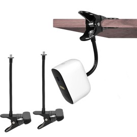 Flexible Mount for Eufy Cam 2C/2C Pro/3/3C, Metal Clamp Holder for EufyCam 1/2/EufyCam E, Universal Mast Mount for Arlo Pro 4/Pro 3/Pro 2, Camera Mount for Arlo Ultra/Ultra 2, Pack of 2