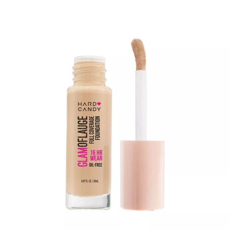 HARD CANDY FULL COVERAGE FOUNDATION OIL FREE WARM BEIGE 1510