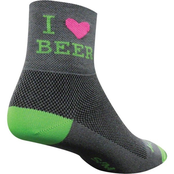 SockGuy, Men's Classic Socks - X-Large, Heart Beer