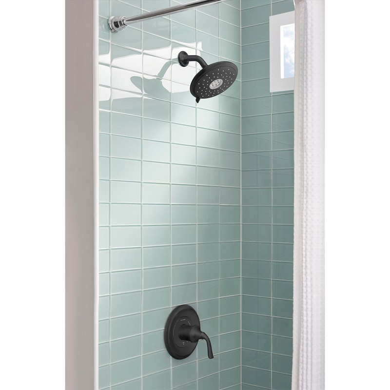 American Standard 9038074.295 Spectra Fixed 4-Function Adjustable Shower Head 7-inch