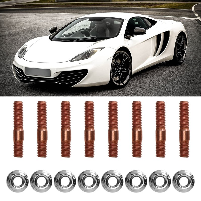 8 Pieces M8 1.25 Thread Turbo Stud Kit, Intake Manifold,