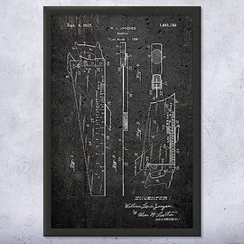 Framed Handsaw Print, Handyman Gift, Shop Class Art, Saw Blueprint, Workshop Decor, Carpenter Gift, Woodworking Art Dark Concrete (8x10)