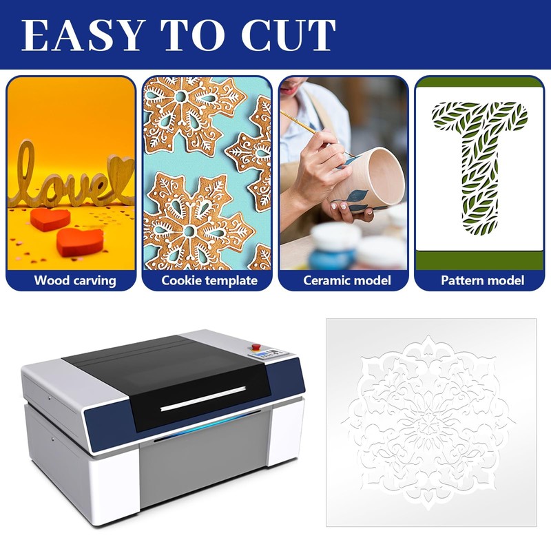 FSWCCK 30 Pcs 4 mil 12 x 12 Inch Translucent