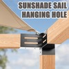 3-Way Pergola Brackets 4x4 (Inner Size 3.5"x3.5"), 90° Right Angle