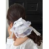 PLwelth Satin Scrunchies for Women White Elastic Hair Ties with