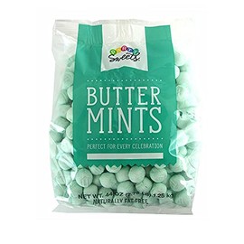 Party Sweets Mint Green Buttermints, 2.75 Pound, Appx. 350 pieces from Hospitality Mints