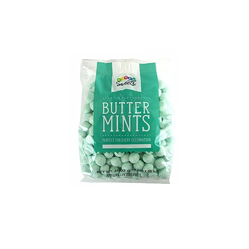 Party Sweets Mint Green Buttermints, 2.75 Pound, Appx. 350 pieces