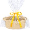 ABenkle Small Woven Easter Basket with Handle, 12x8x5 inches, Durable