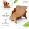 stableco 1x Ecological Leaflet Stand DIN A4 Horizontal with 3
