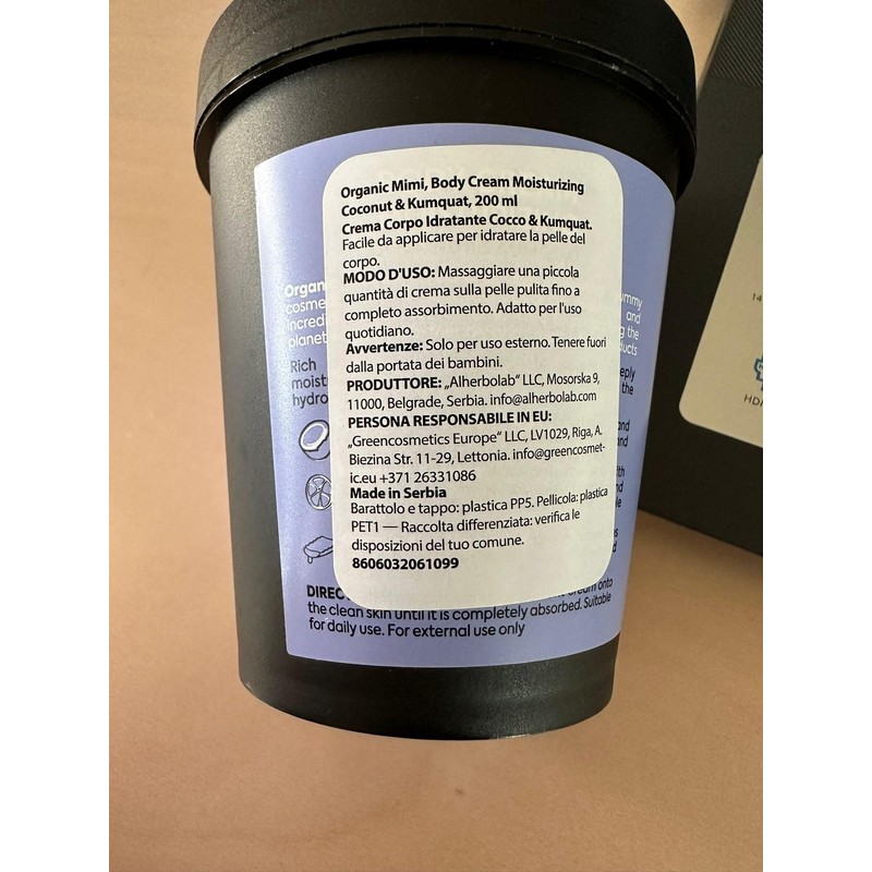 Coconut & Kumquat Moisturising Body Cream 200ml
