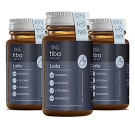 TIBA SALUD - Laila: Complemento alimenticio básico para el descanso reparador - Por mejores amaneceres, Mejora el sueño, Resultados desde la primera cápsula - 30 cápsulas veganas por frasco (3)
