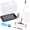 PinStone 22pcs 12"-18" Adjustable Large Paint Roller with Tray &