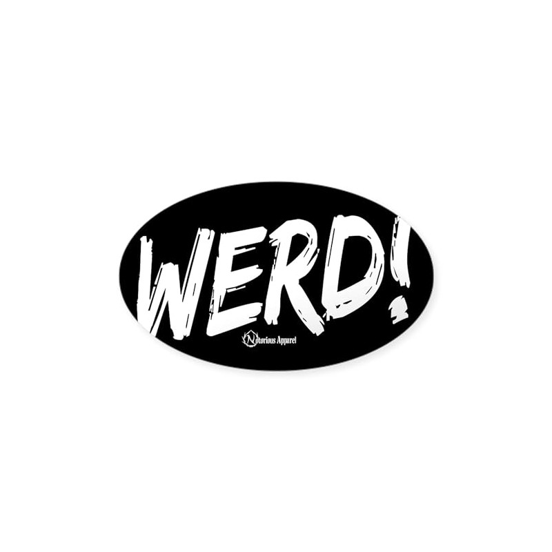 CafePress Werd Oval Sticker Oval Car Bumper Sticker