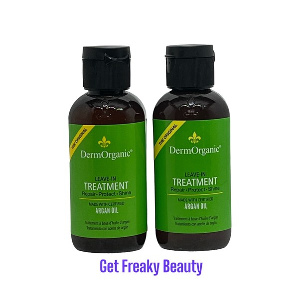 DermOrganic 2 PACK. 4 oz. DermOrganic Organic Argan Oil Leave-In